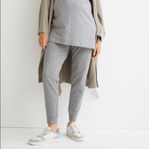 H&M MAMA (maternity) joggers, Small, gray melange